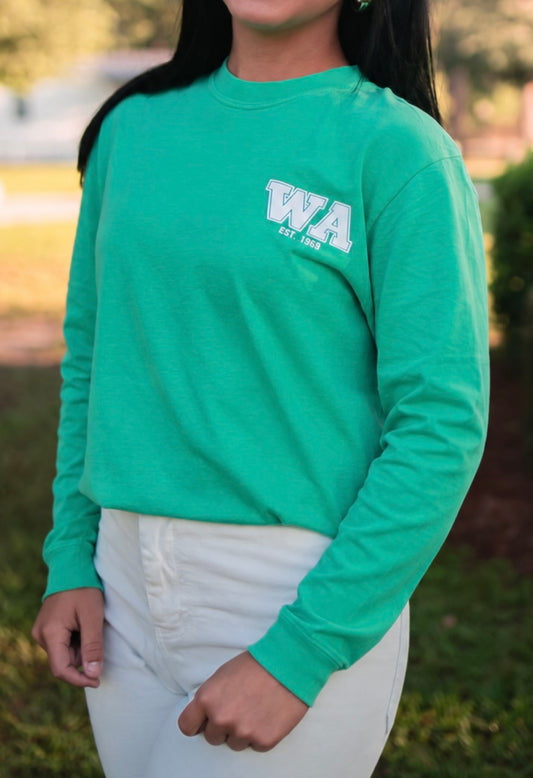 Adult Island Green and Dark Grey (Long Sleeve)