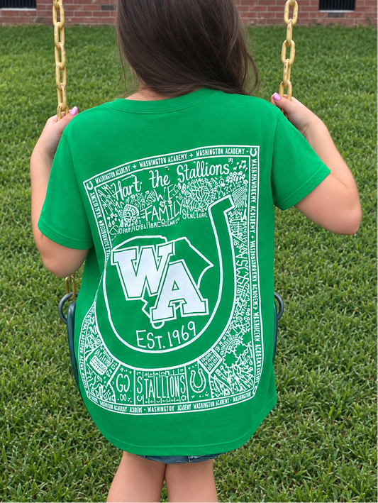 Youth Kelly Green (Short Sleeve)
