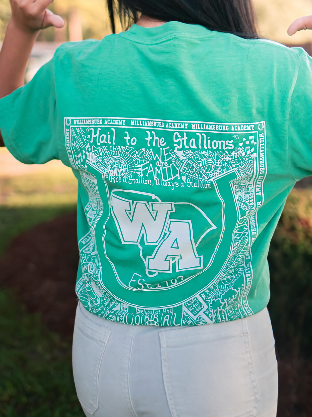 Adult Island Green and Dark Grey (Short Sleeve)