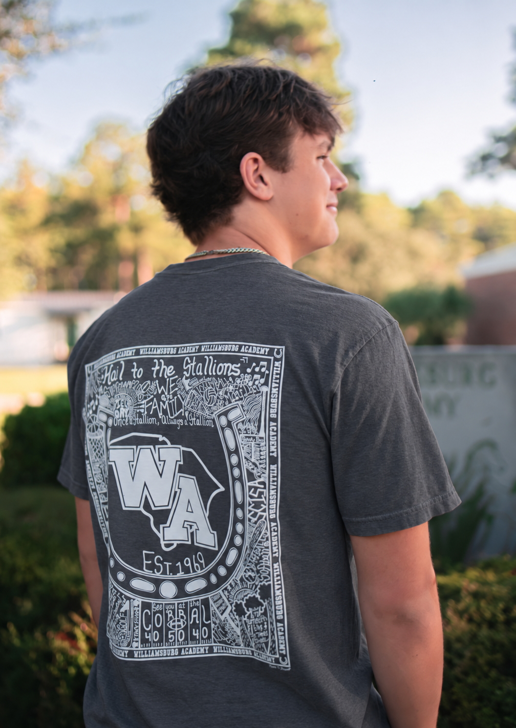 Adult Island Green and Dark Grey (Short Sleeve)