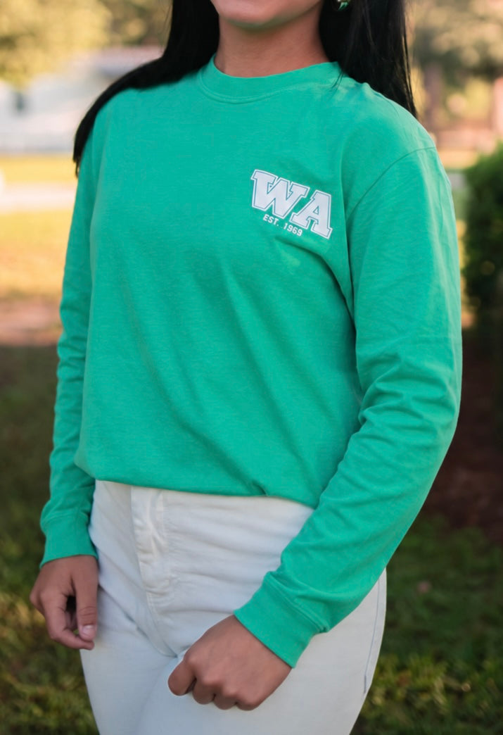 Adult Island Green and Dark Grey (Long Sleeve)