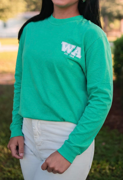Adult Island Green and Dark Grey (Long Sleeve)