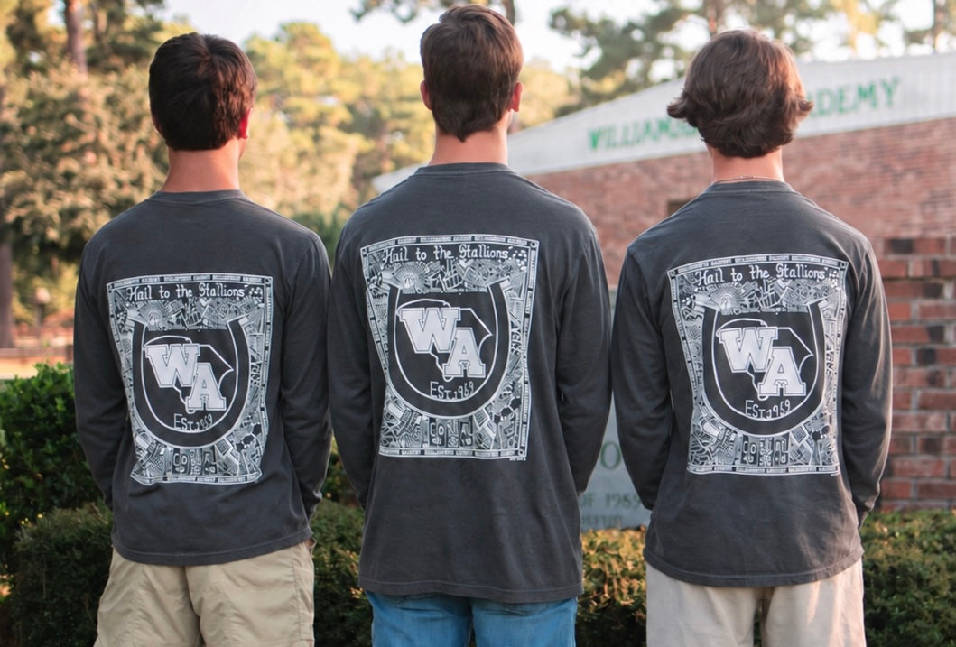 Adult Island Green and Dark Grey (Long Sleeve)